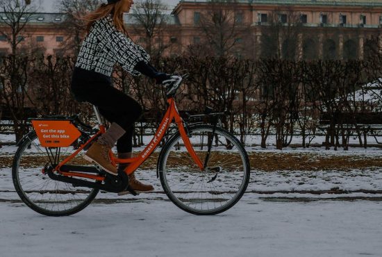 Cycling safely in the snow